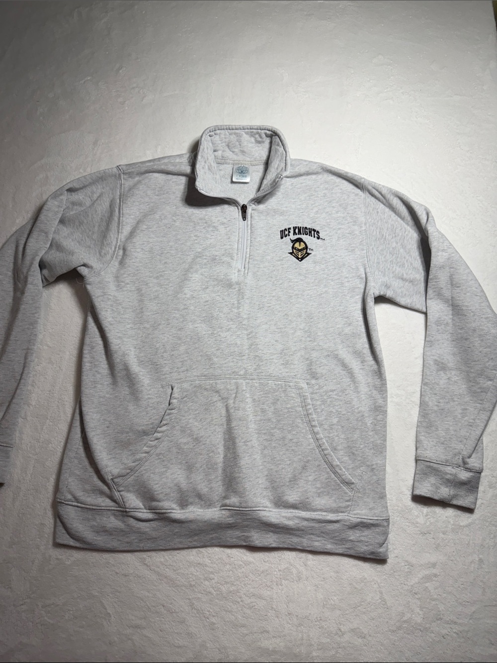 UCF Knights Grey Quarter-Zip Pullover Sweatshirt
